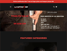 Tablet Screenshot of livefireone.com